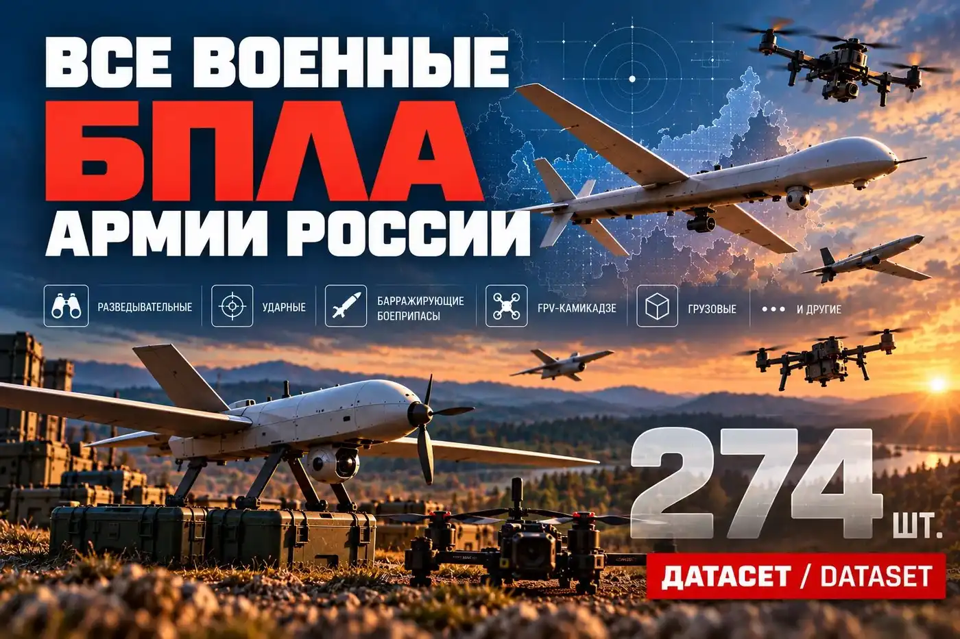 Все военные БПЛА армии России