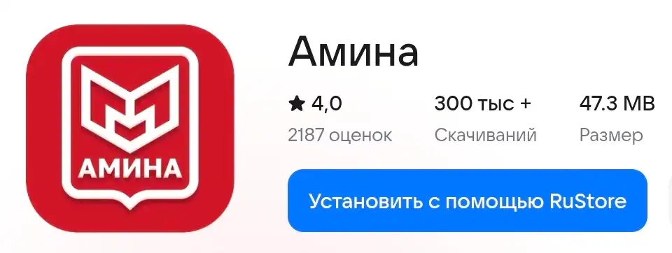 Мобильное приложение Амина