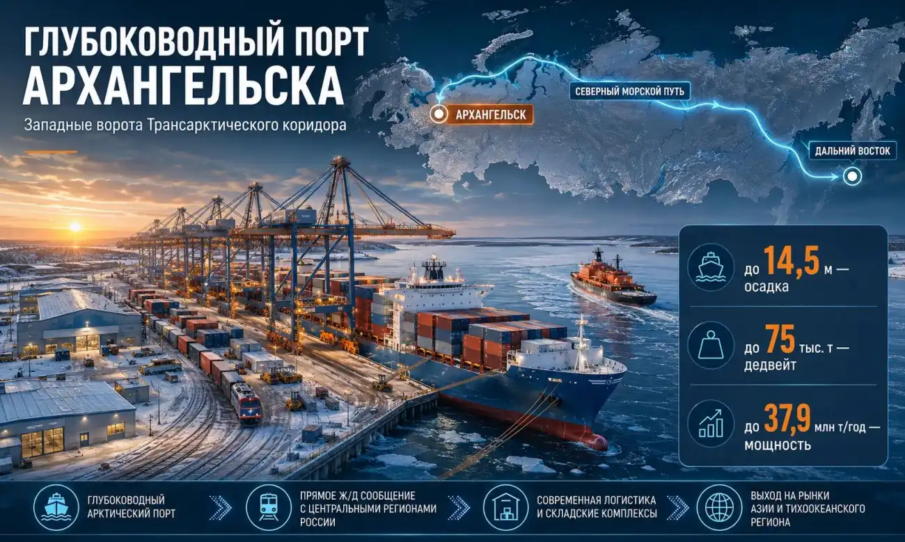 Глубоководный порт Архангельска