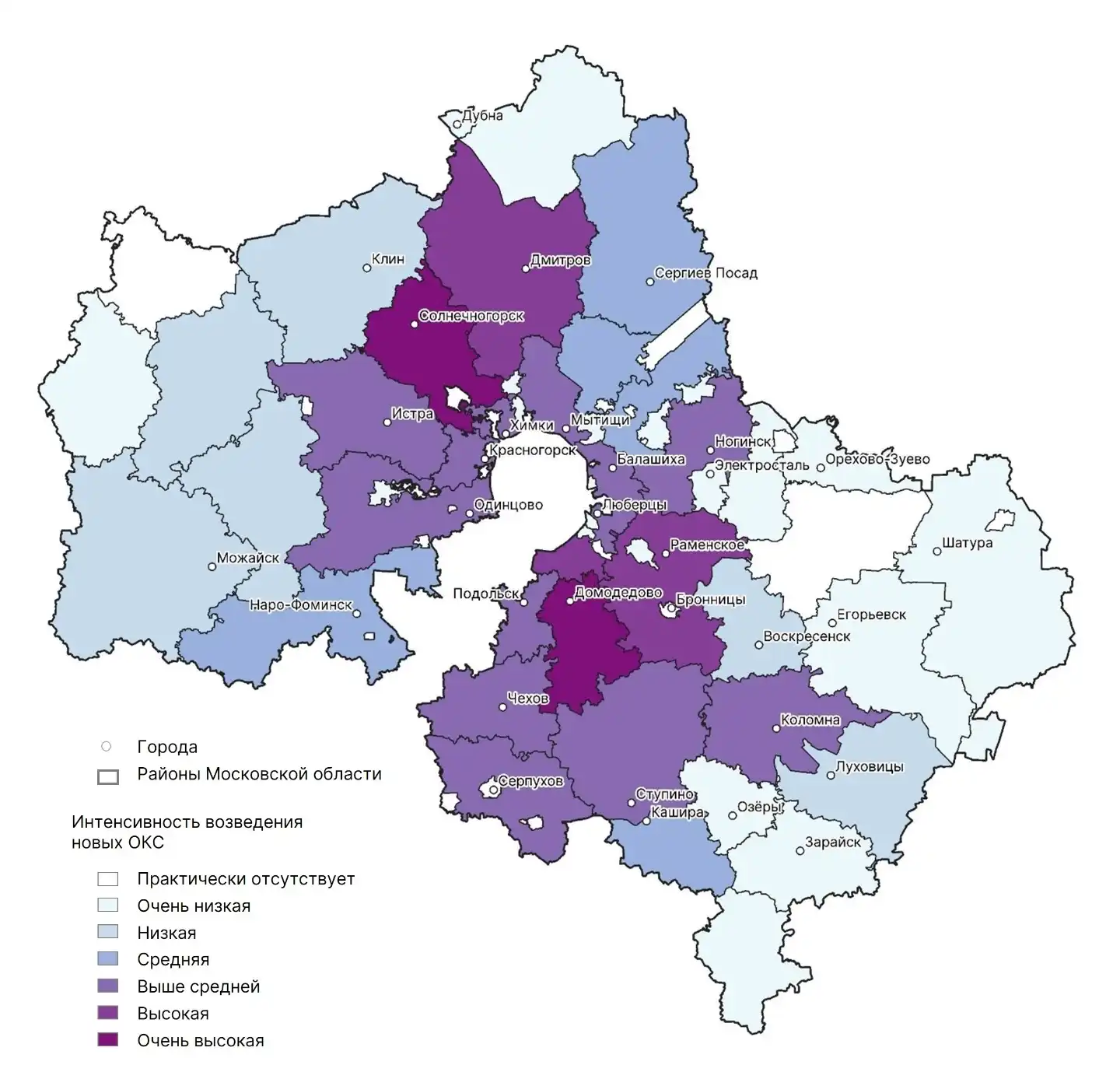 Развитие застройки Подмосковья в 21 веке