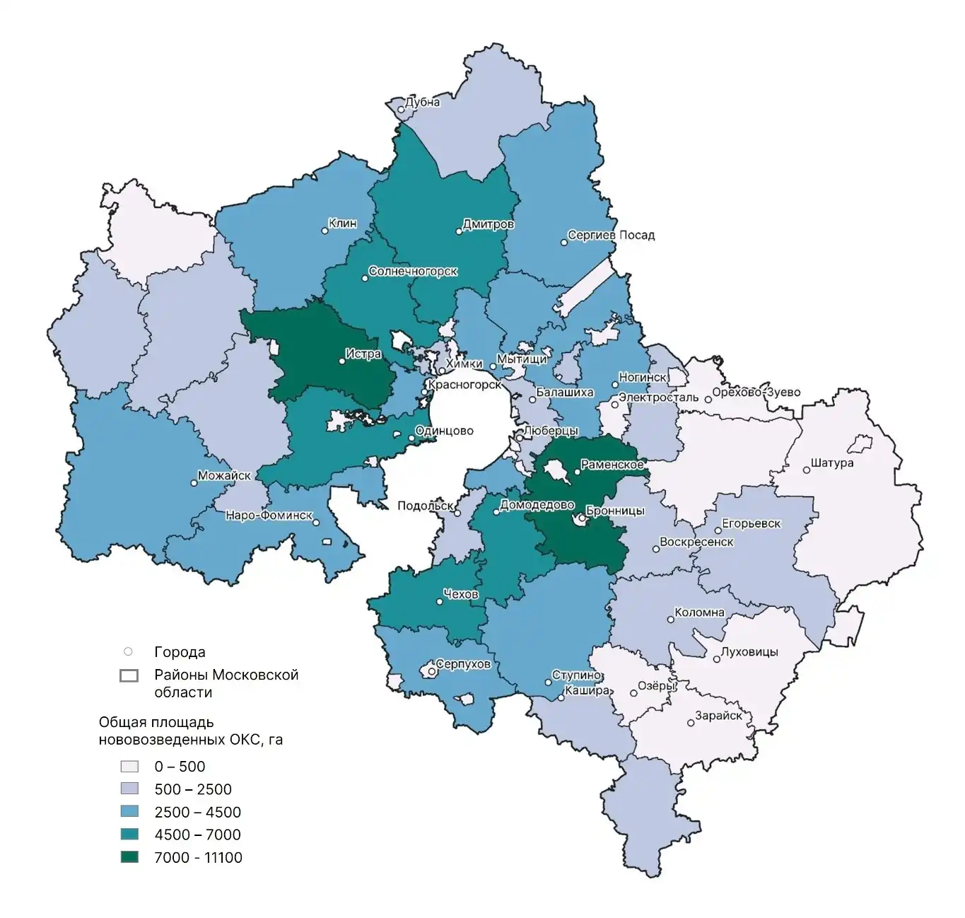 Развитие застройки Подмосковья в 21 веке