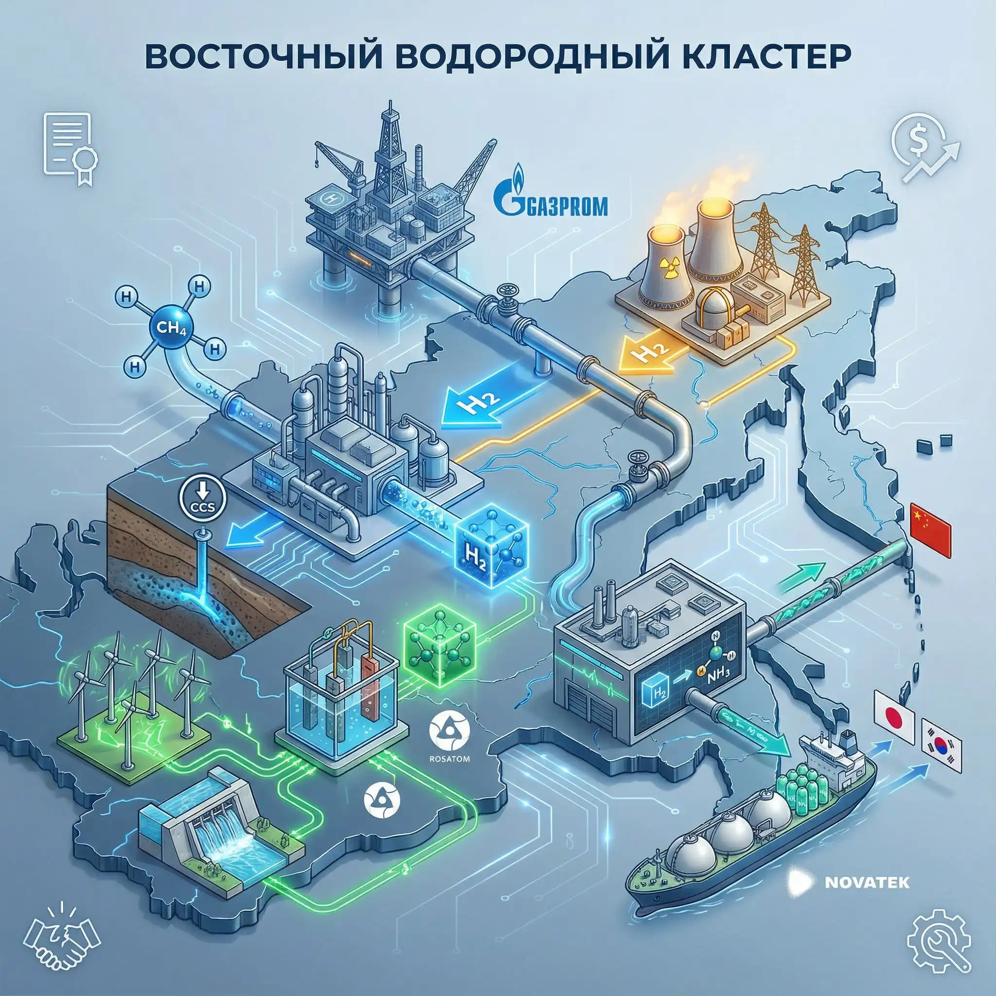 Восточный водородный кластер России