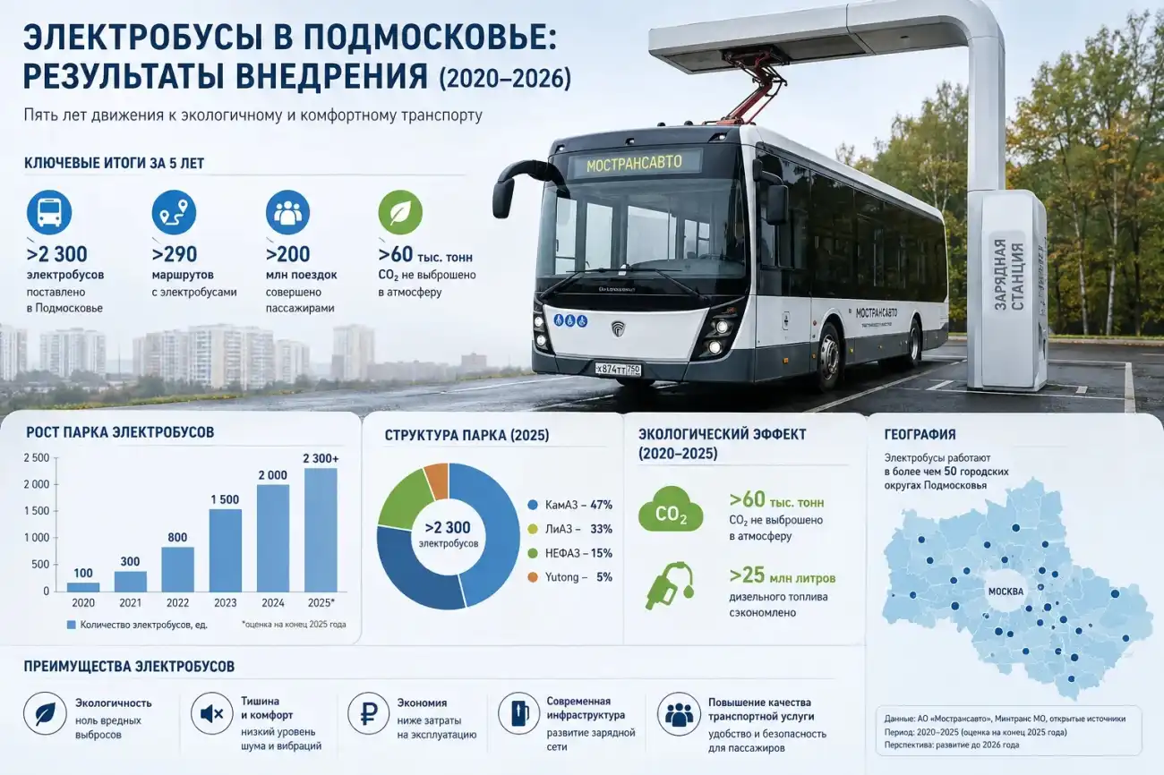 Электробусы в Московской области