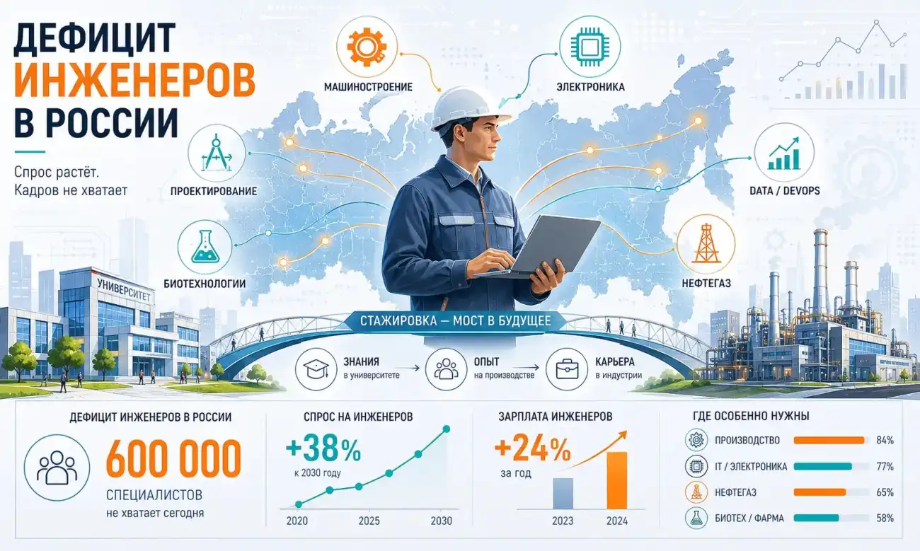 Дефицит инженеров в России