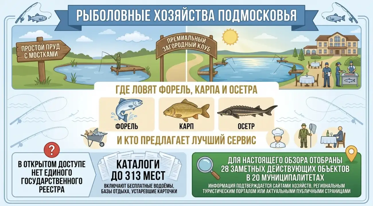 Рыболовные хозяйства Московской области