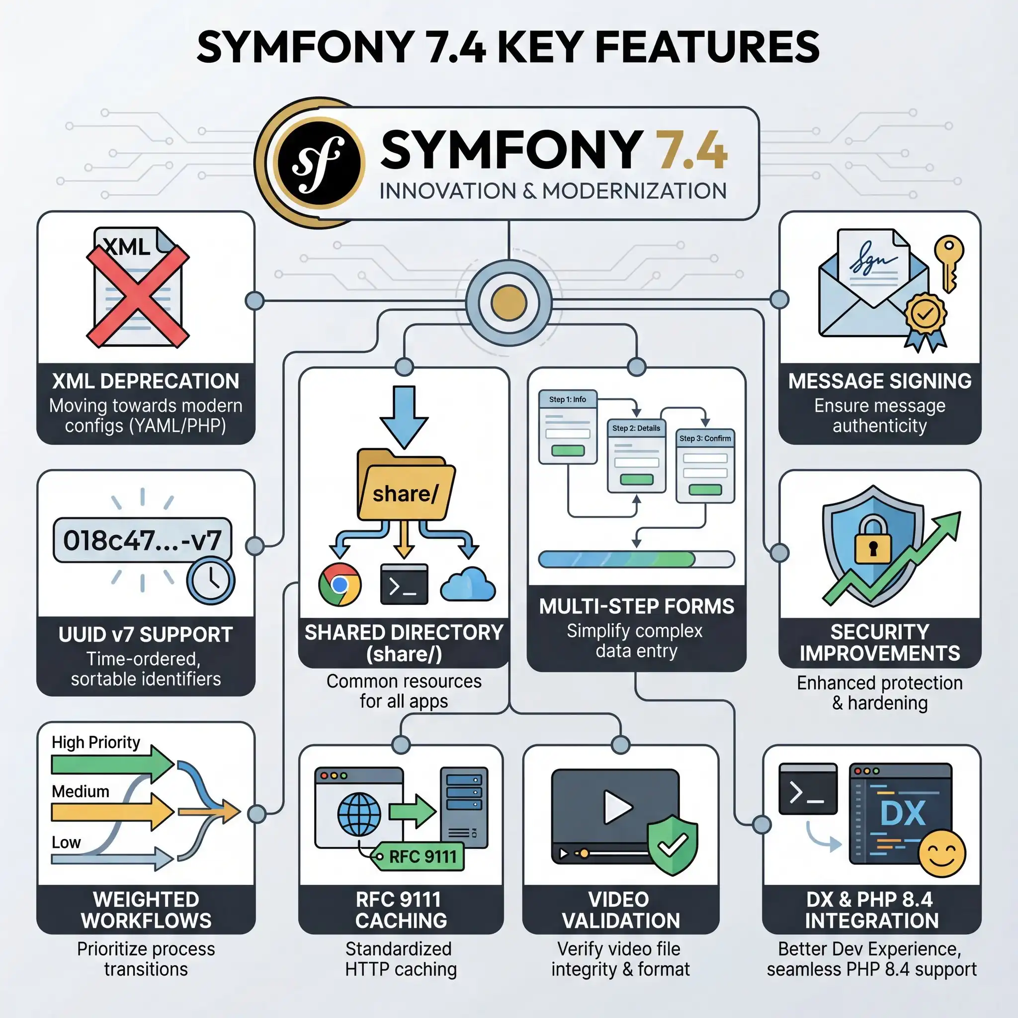 Ключевые нововведения Symfony 7.4
