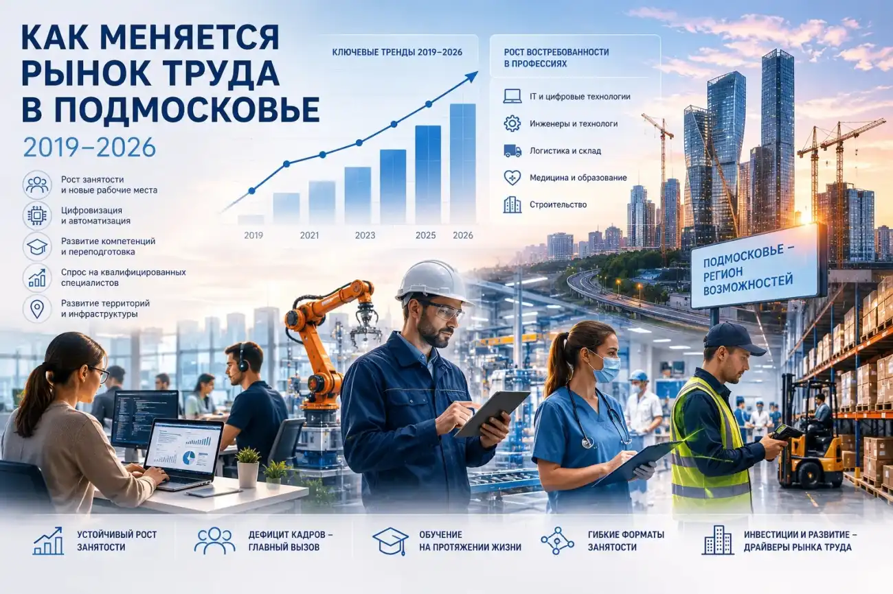 Как меняется рынок труда в Подмосковье