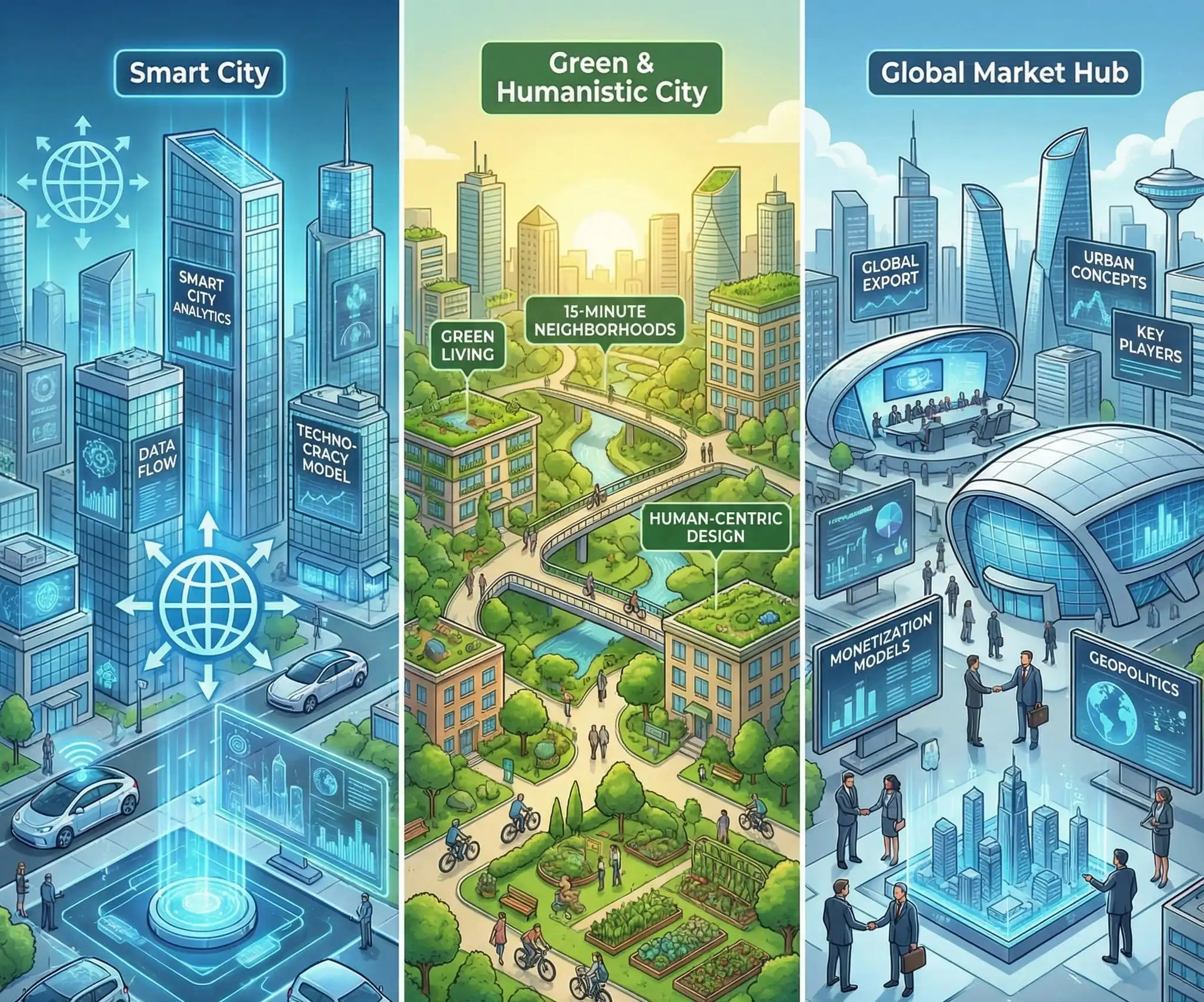 Бизнес на моделях городов будущего