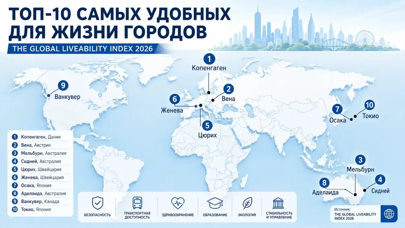 Самые удобные города в мире