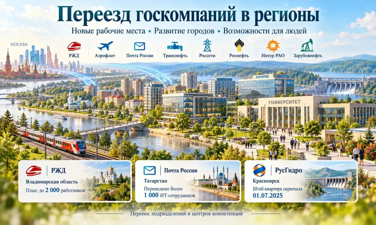 Переезд госкомпаний