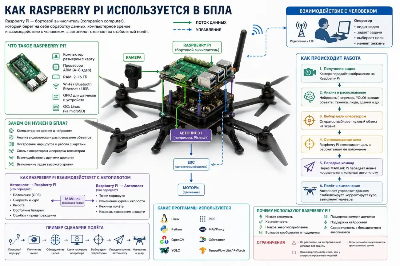 Raspberry Pi в БПЛА