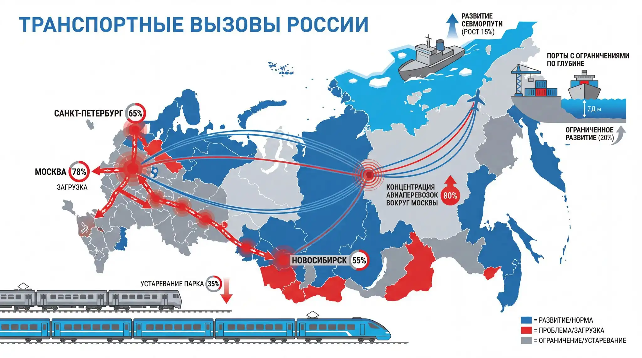 Проблемы транспортного комплекса России
