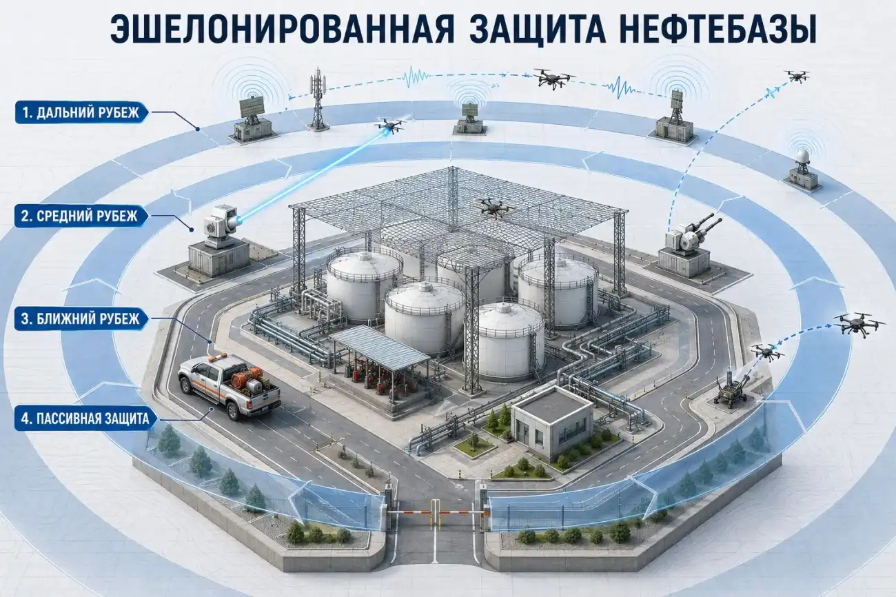Строительство НПЗ с учётом атак БПЛА