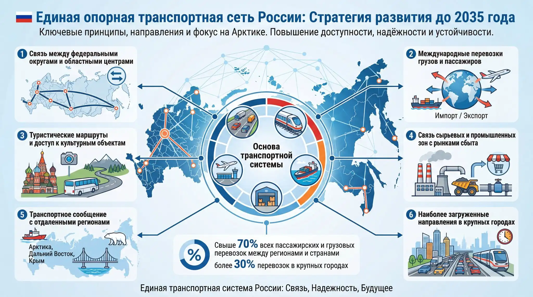 Развитие Единой опорной сети России