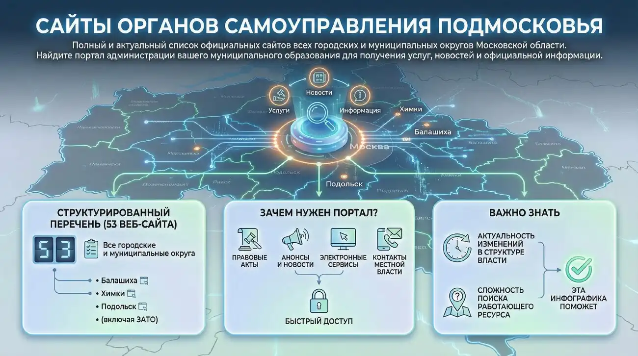 Сайты органов самоуправления Московской области
